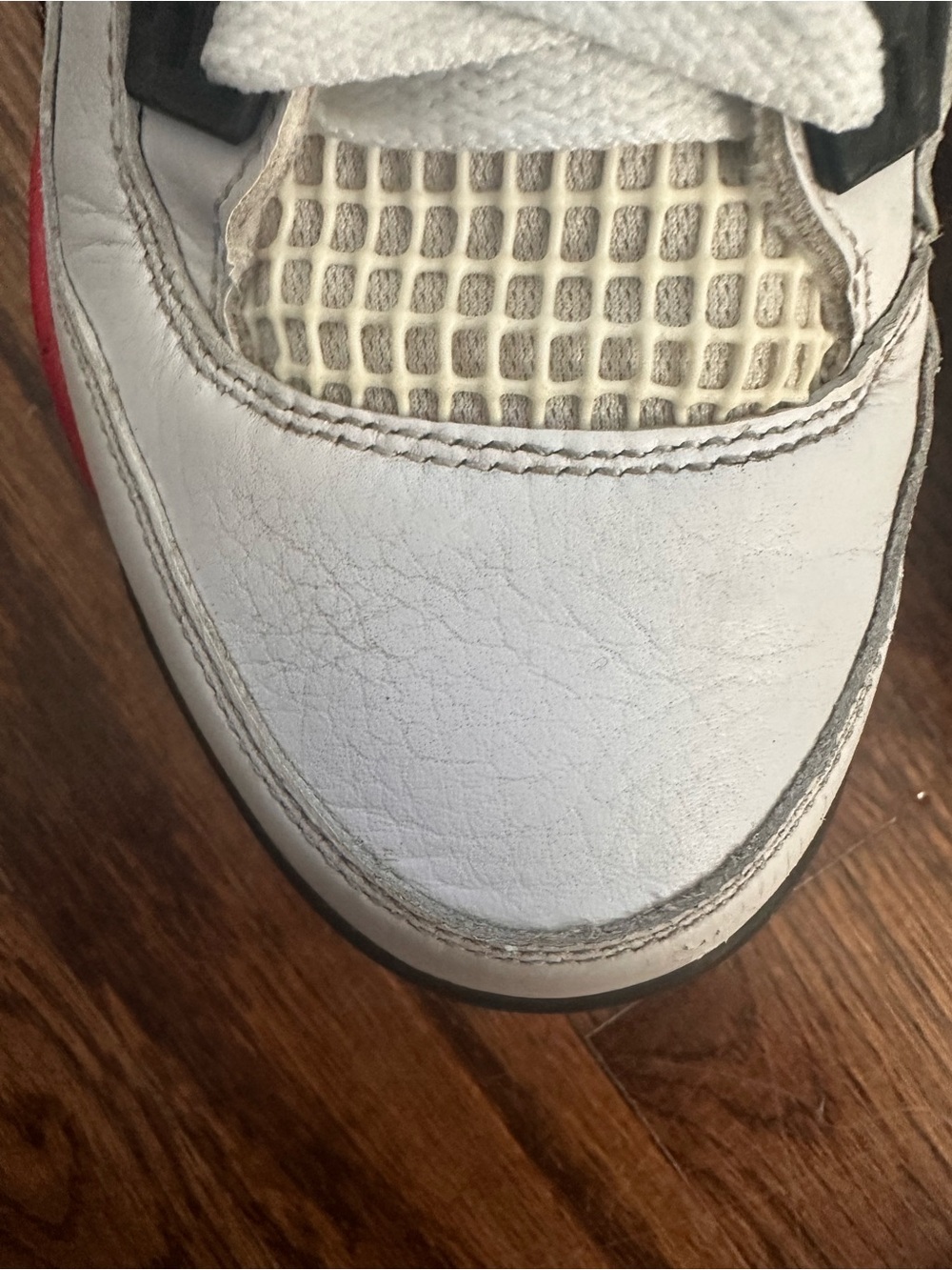 Air Jordan 4 Retro GS 'Red Cement' - youth 6.5 - Picture 5 of 14